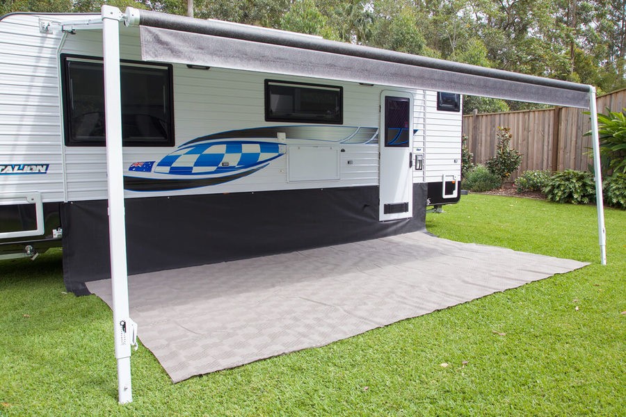 Caravan Annexe Matting 4m x 2.5m Grey Flooring Camping Floor Ground