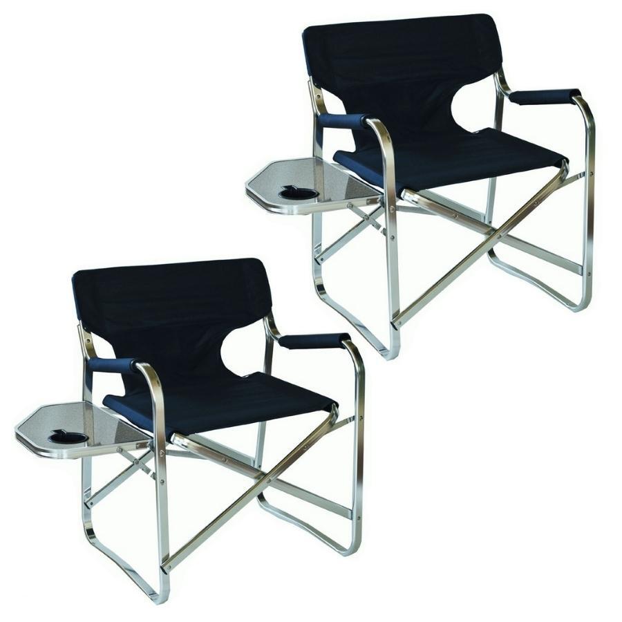 Aluminium Directors Chairs (Set of 2x)