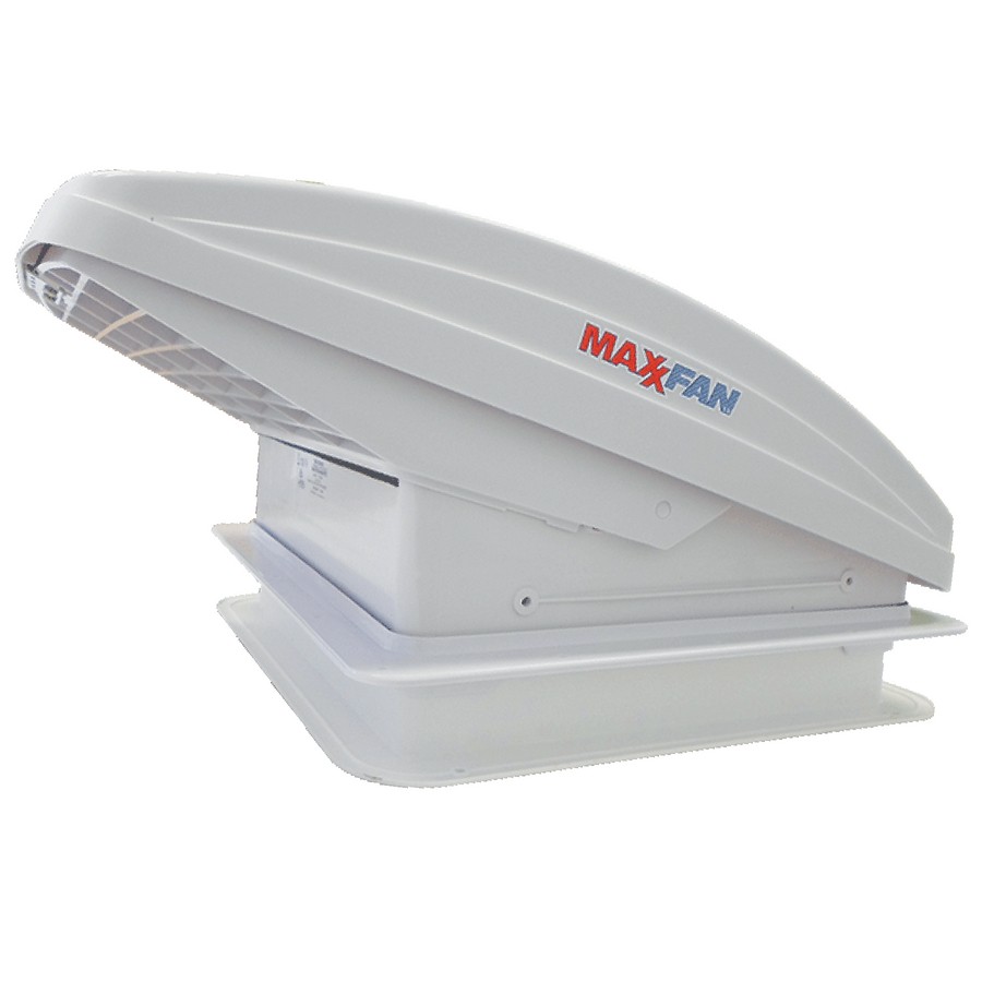 MaxxAir Maxxfan Deluxe with Rain Dome - Manual Lift