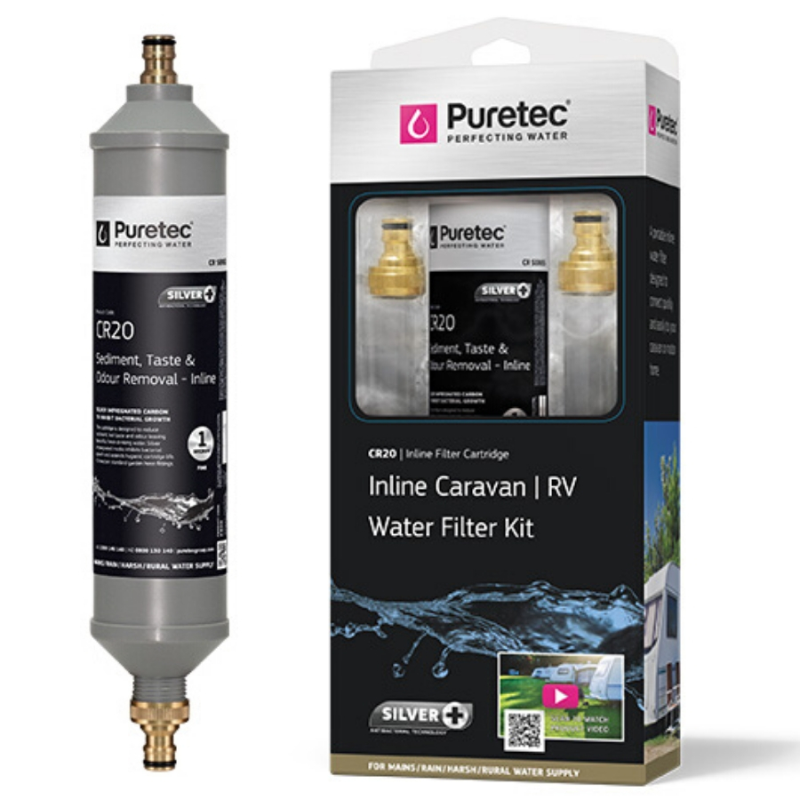 Puretec Inline Water Filter (Brass Fittings)