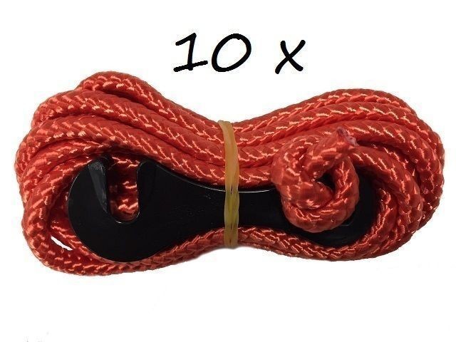 Red 2m x 5mm Guy Ropes (10 Pack)
