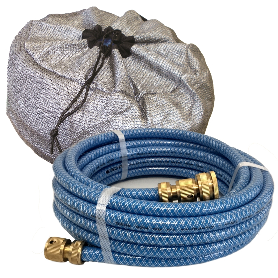 10m Drinking Water Hose, Brass Fittings & Bag