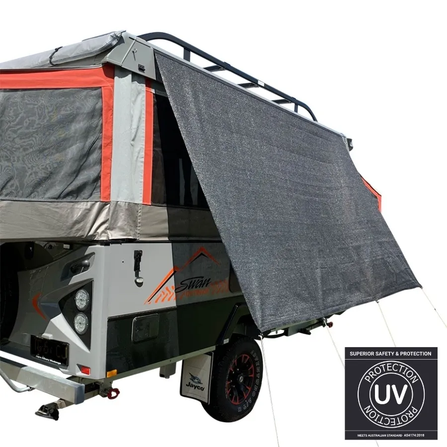 3.1m XD Camper Kitchen Privacy Screen (Black)