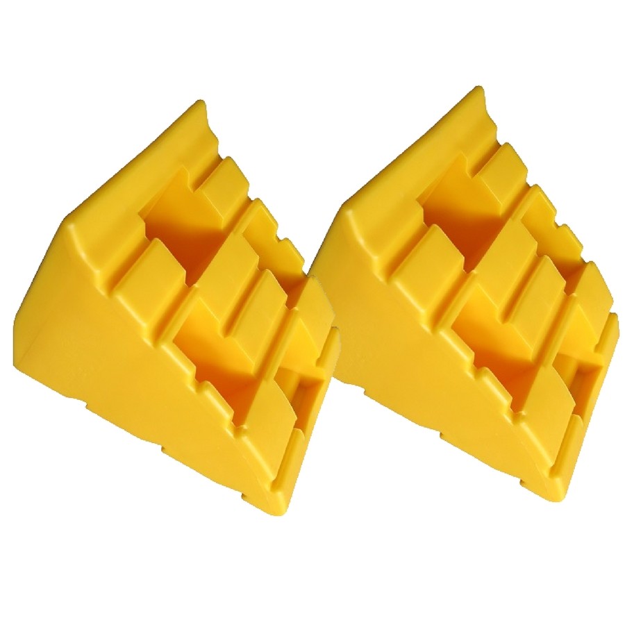 Yellow Chocks (Pair) for Levelling Ramps