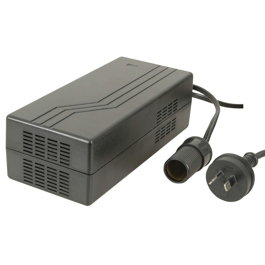 Powertech 12VDC to 240V AC 12.5A Adaptor Power Supply Campsmart