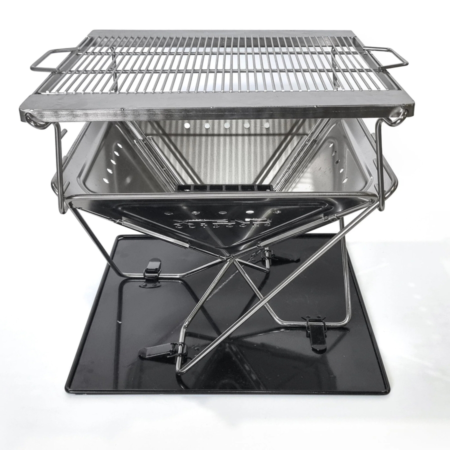 Stainless Steel Fire Pit, Grill & Carry Bag
