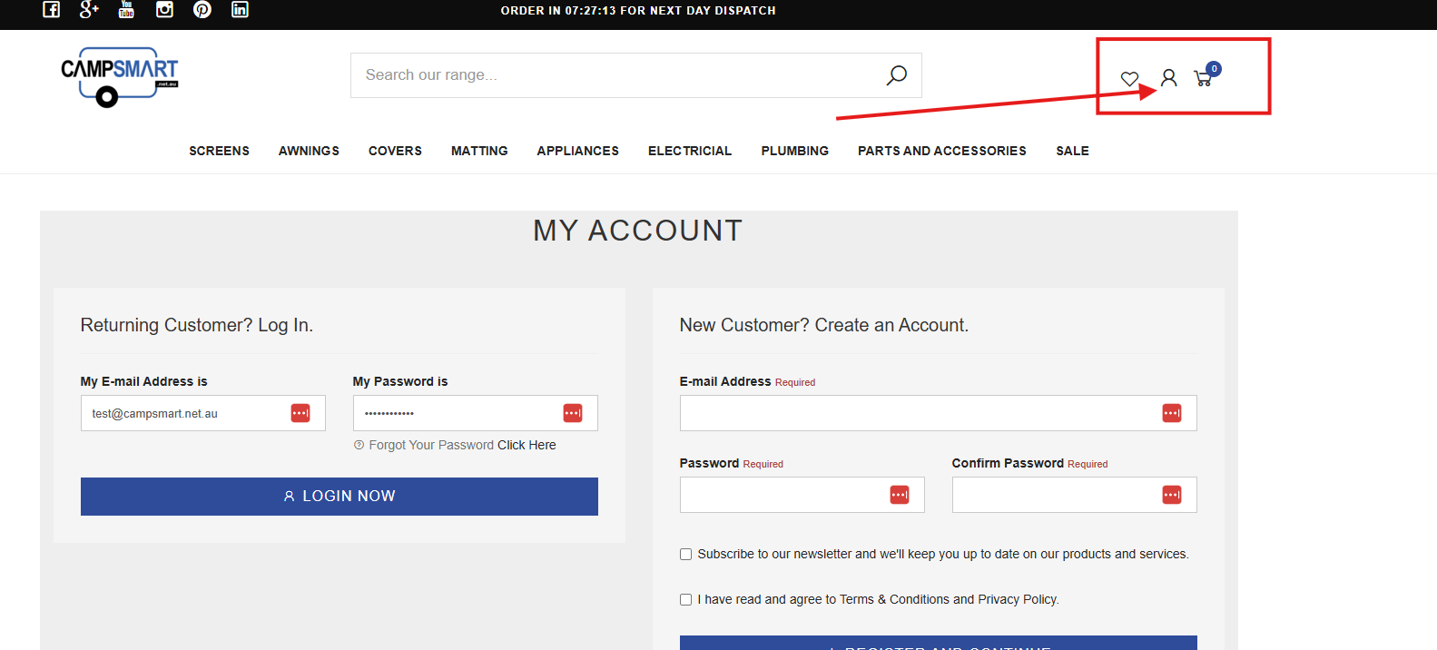 Customer Login Icon