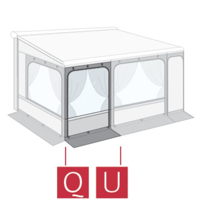 Fiamma Front Panel 125 (Q) for FOR F45/65/70/80 Privacy Room