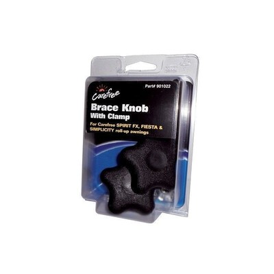 Carefree Brace Knob with Clamp (Pair)