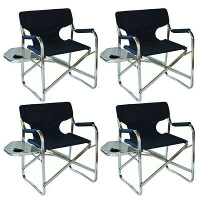 Aluminium Directors Chairs (Set of 4x)