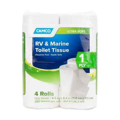 Camco RV & Marine Toilet Paper Tissue (4 Pack)