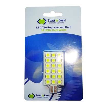 LED T10 Replacement Bulb (Cool White) 2.7W