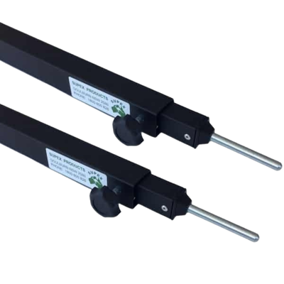 Supex Curved Caravan Awning Rafter - Acute Curve - Black - 2 Pack