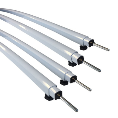 Supex Curved Caravan Awning Rafter - Slight Curve - White- 4 Pack