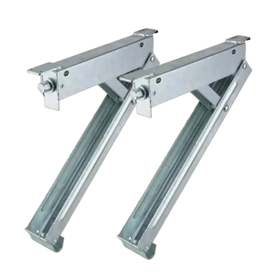 ALKO 500mm Corner Steady Hex Drive - Galvanised Top Bolt On (Pair)