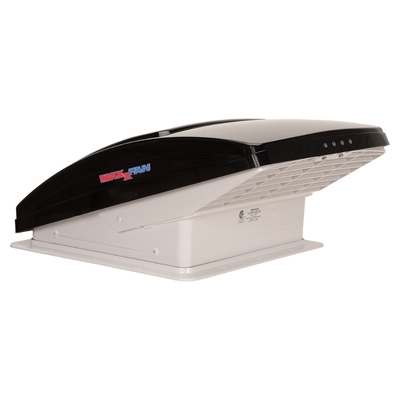 Maxxfan Deluxe Smoke 400mm Rain Dome with Power Lift