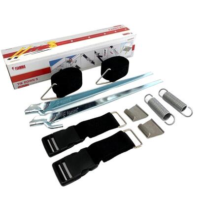 Fiamma Awning Tie Down S Kit (Black)