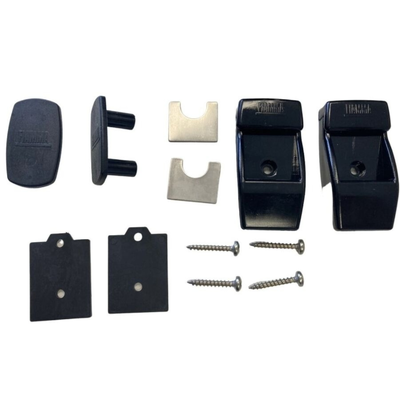 Fiamma Awning Leg Wall Bracket Kit (Black)