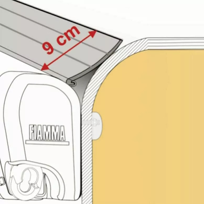 Fiamma Awning Rain Guard L 550cm Length