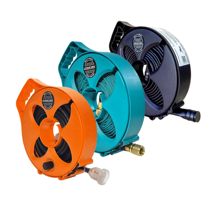 Complete Space Saving Hose & Reel Caravan Starter Kit - Flatout