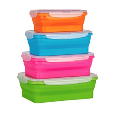 Collapsible Silicone Food Storage Containers
