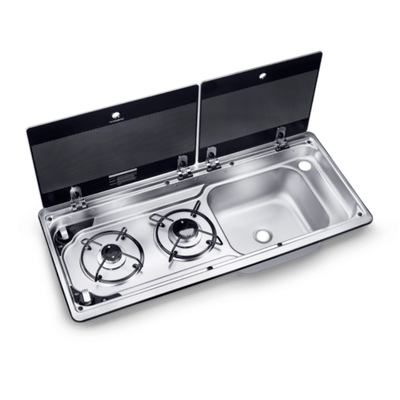 Dometic-  2 Burner Combination Stove with Sink