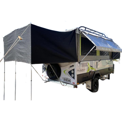 Camper Trailer Bed End Flys (Queen & Double) with Pole Kit Included