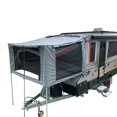Bed End Flys with Waterproof Sides & Windows - With Poles