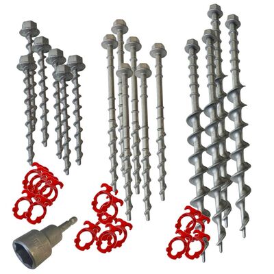 Delux Pack Alloy Screw In Peg and ABS Guy Rope Holder with 19mm Driver