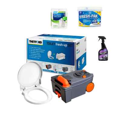 Complete Thetford Fresh Up Bathroom Toilet Kit