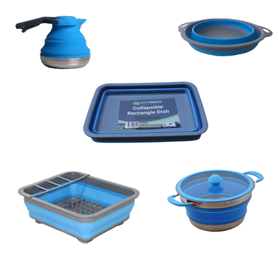 Complete 5 Piece Kitchen Collapsible Accessories Set