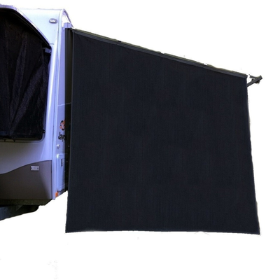 Campsmart Caravan Angled End Wall Privacy Screen - Black