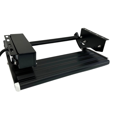 Black Single 12V Electric Drop Down Caravan Step