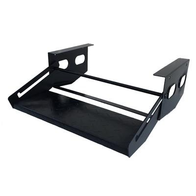 Black Single Pull Out Caravan Step