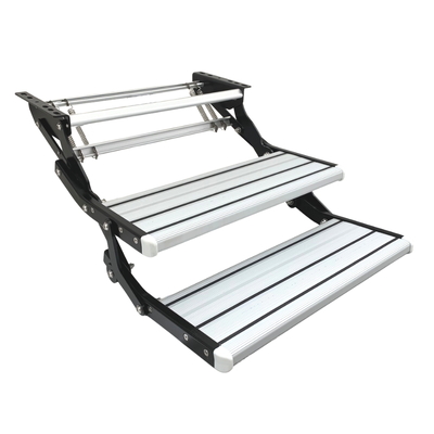 Silver Double Pull Out Aluminium Caravan Step