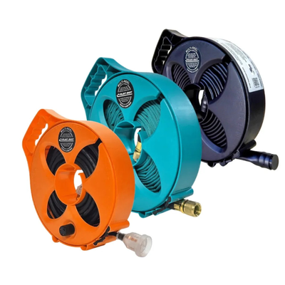 Complete Space Saving Hose & Reel Caravan Starter Kit - Flatout