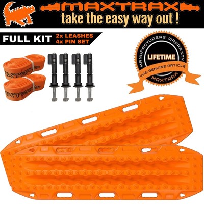 Maxtrax Recovery Tracks & Mounting Pin Set (Orange)