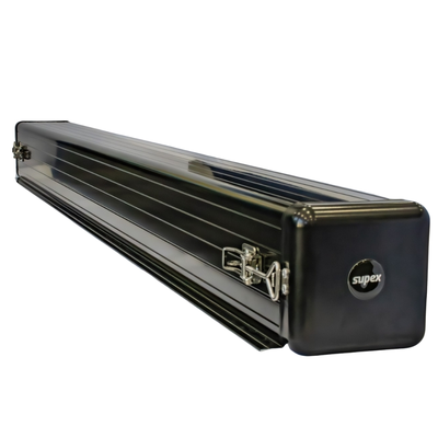 Square Caravan Pole Carrier Aluminium - Black – 200cm