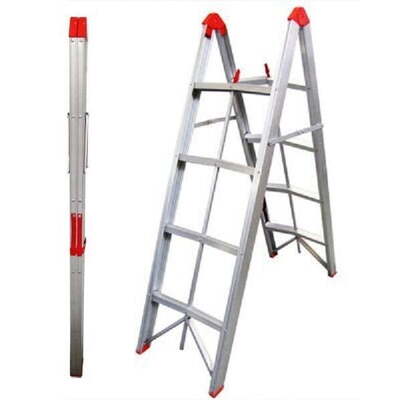 4 Step Aluminium Collapsible Ladder With Carry Bag