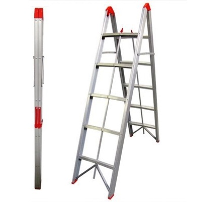 5 Step Aluminium Collapsible Ladder With Carry Bag