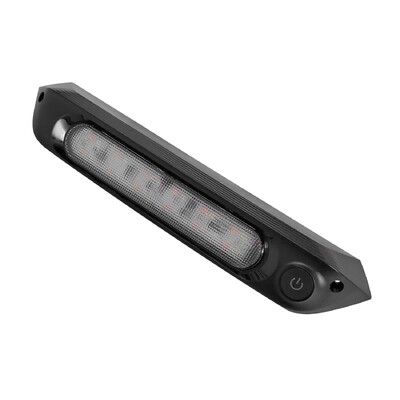 Black 287mm 12V Dual LED Awning Light with Switch