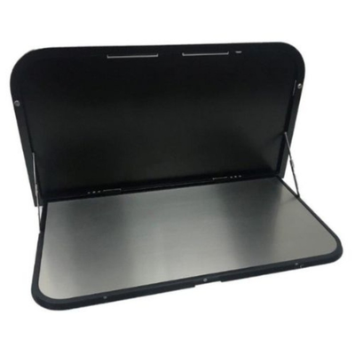 800mm Black External Caravan RV Picnic Table with LEDs & USB Port