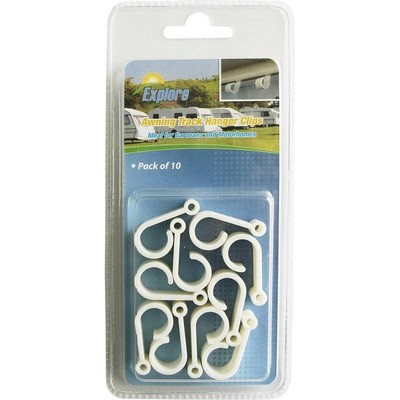 Explore Awning Track Hanger Clips / Hooks (10 Pack)