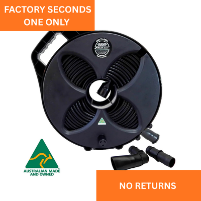 Factory Seconds -  Flat Out 9m 32mm Sullage Hose on Black Reel