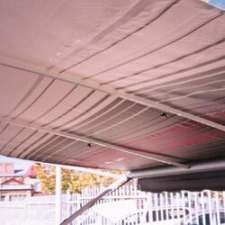 How to install a caravan awning support rafter